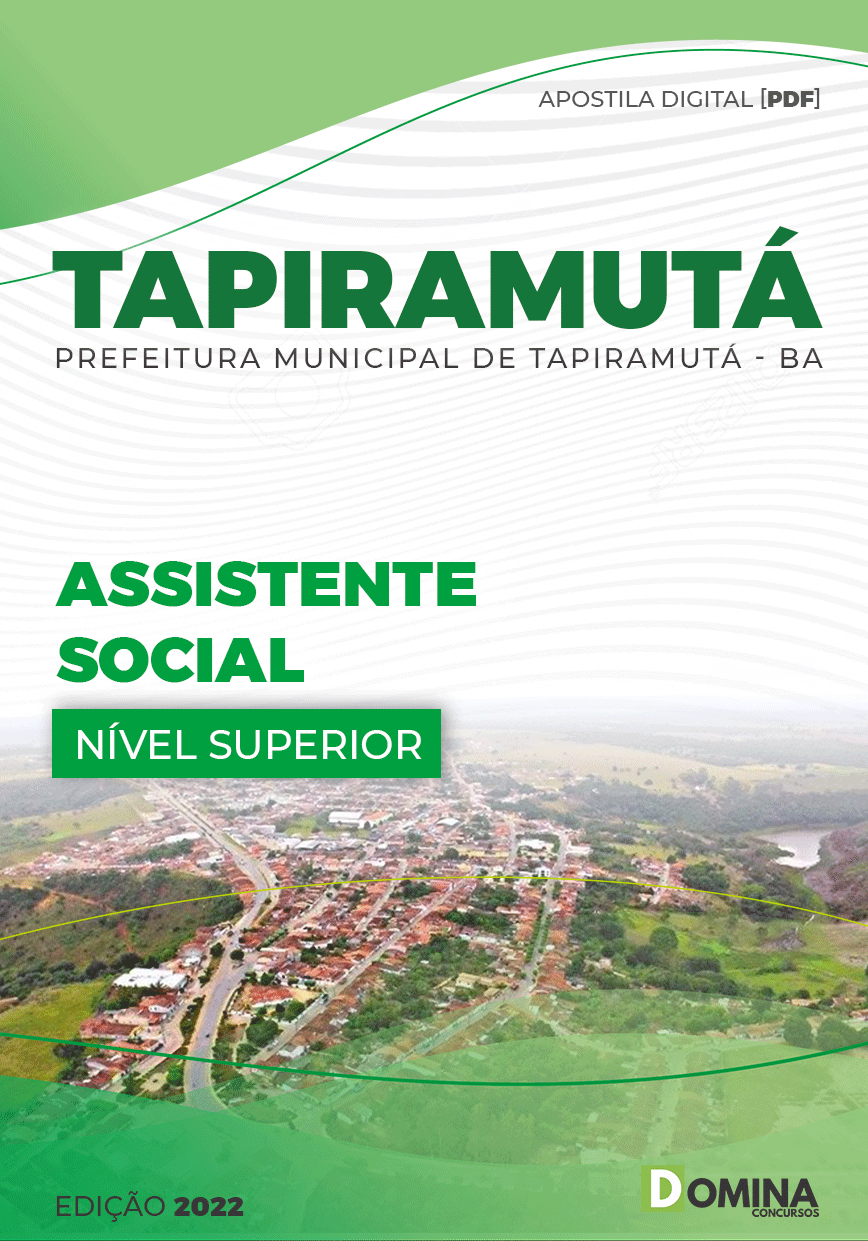 Apostila Digital Pref Tapiramutá BA 2022 Assistente Social