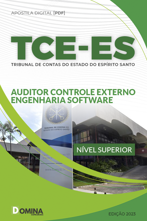 Apostila TCE ES 2023 Auditor Controle Externo Engenharia Software