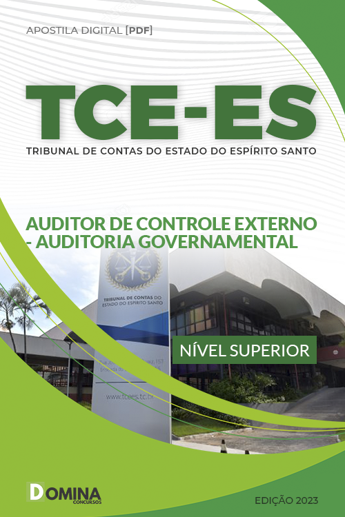 Apostila TCE ES 2023 Auditor Controle Externo Auditoria Governamental