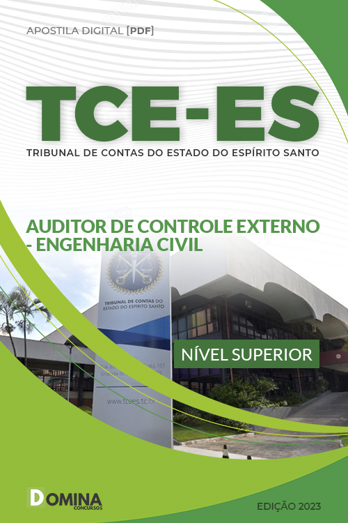 Apostila TCE ES 2023 Auditor Controle Externo Engenharia Civil