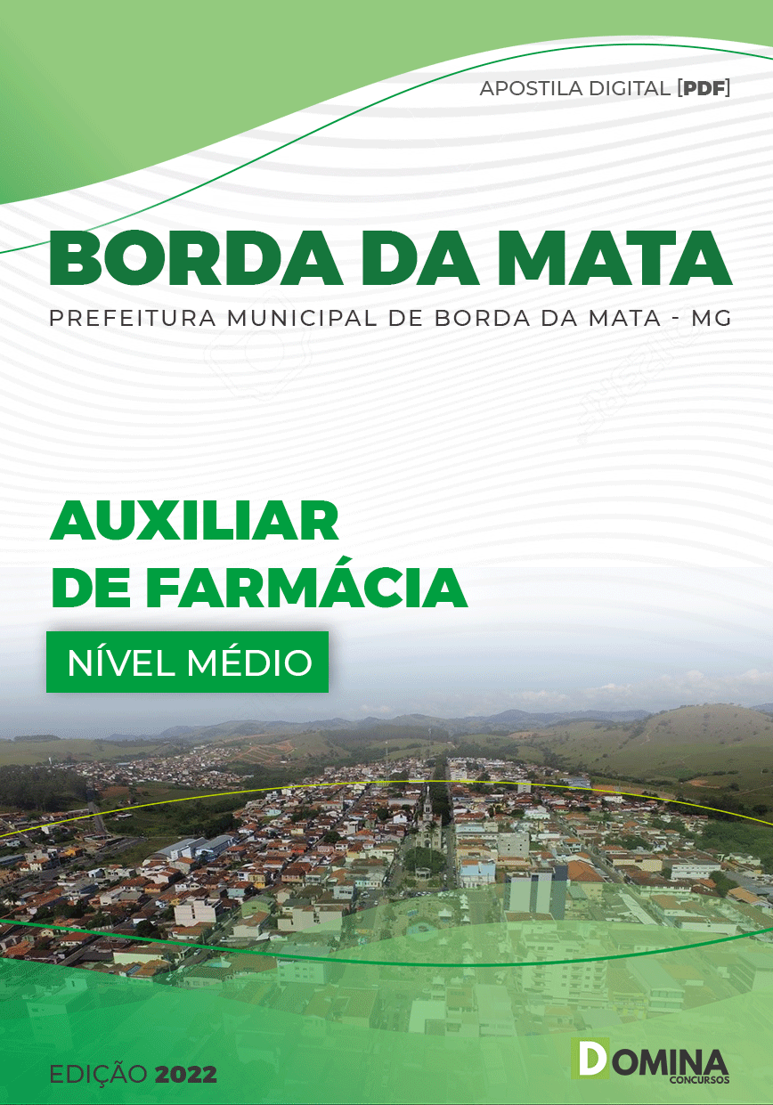 Apostila Pref Borda Mata MG 2022 Auxiliar Farmácia