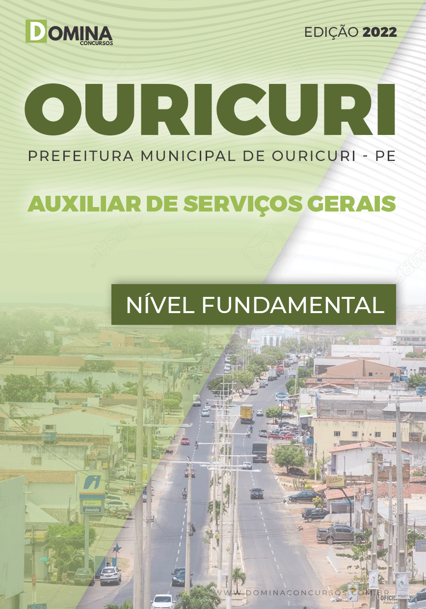 Apostila Digital Pref Ouricuri PE 2022 Auxiliar Serviços Gerais