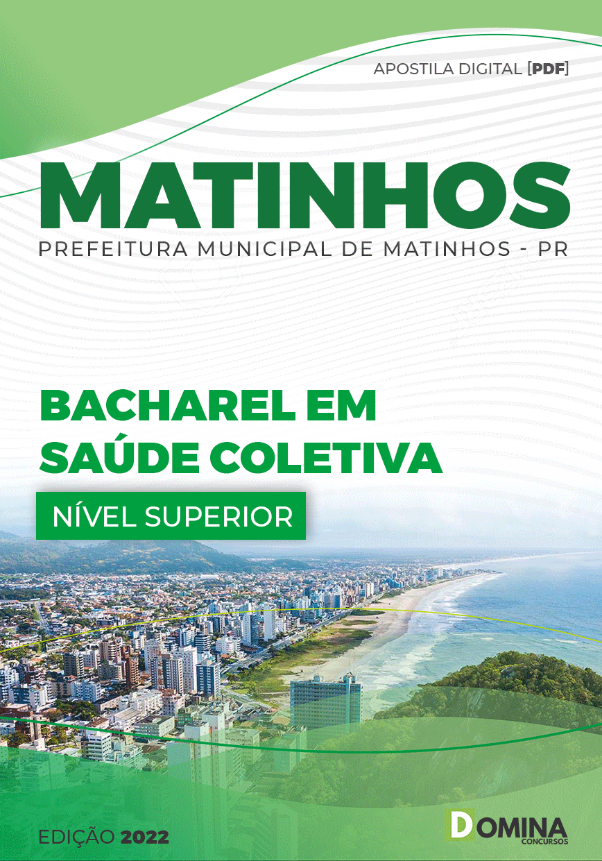 Apostila Pref Matinhos PR 2022 Bacharel Saúde Coletiva