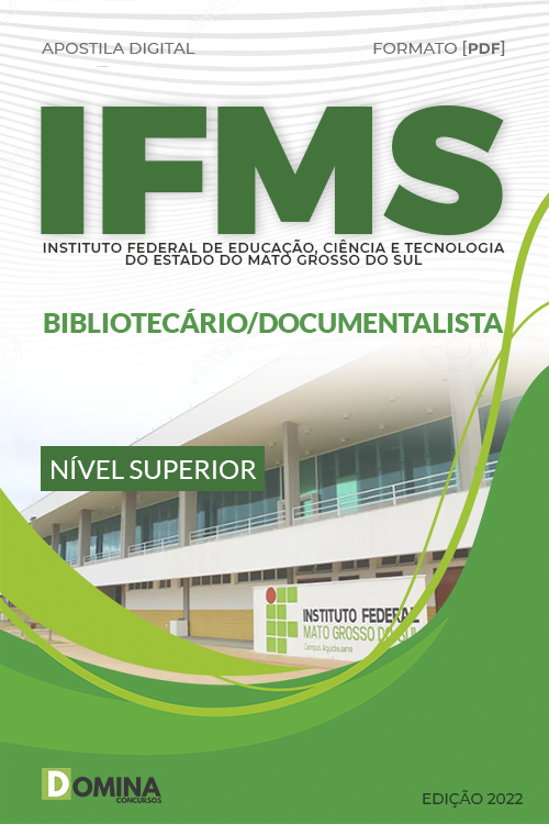 Apostila Digital IFMS 2022 Bibliotecário Documentalista