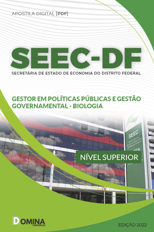 Apostila SEEC DF 2022 Analista Políticas Públicas Gestão Biologia