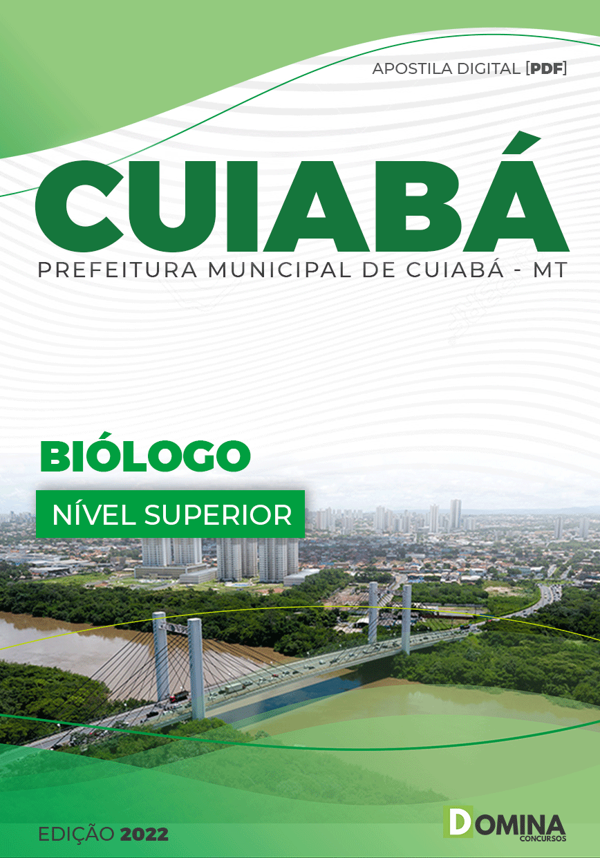 Apostila Digital Concurso Pref Cuiabá MT 2022 Biólogo
