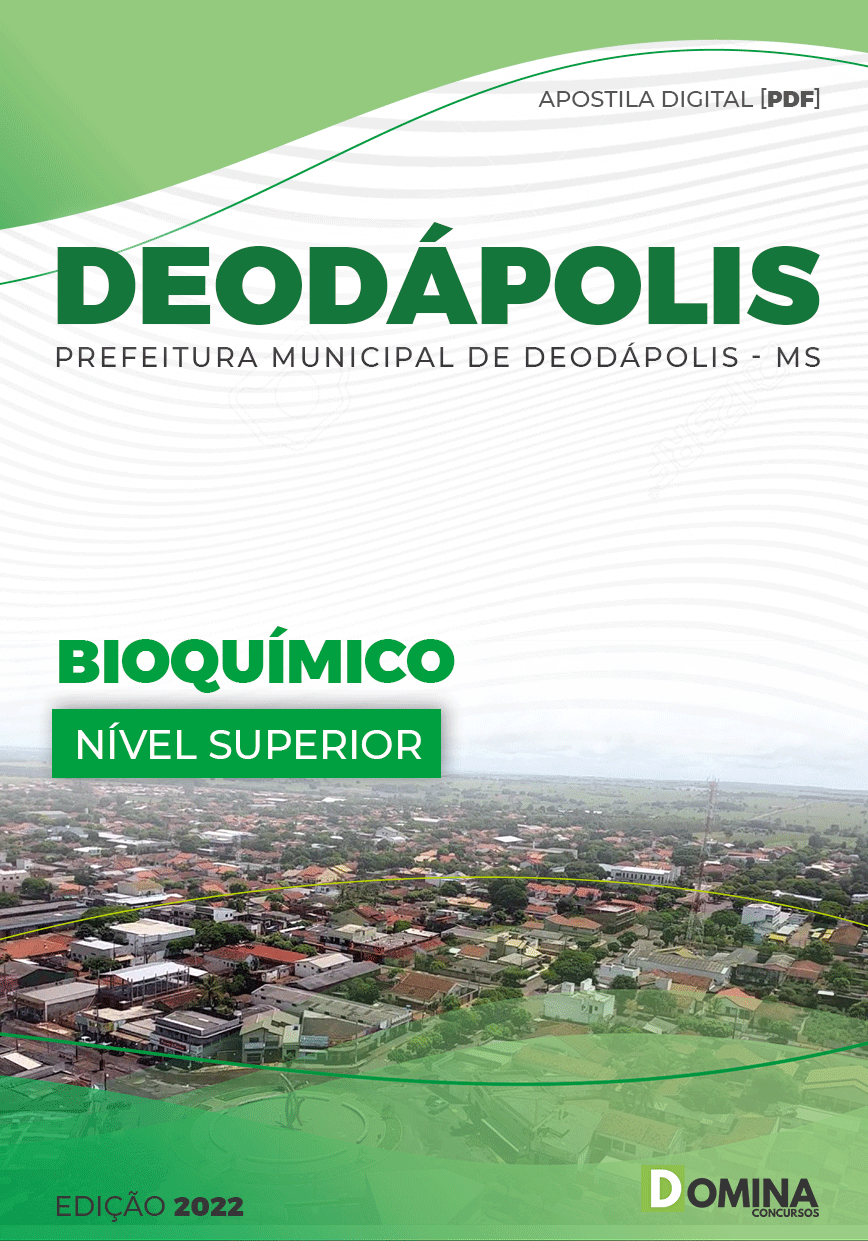 Apostila Concurso Pref Deodápolis MS 2022 Bioquímico