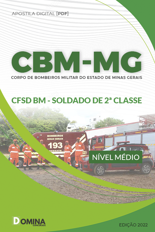 Apostila Concurso CBM MG 2022 CFSD BM Soldado de 2ª Classe