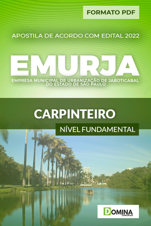 Apostila Digital Concurso EMURJA SP 2022 Carpinteiro