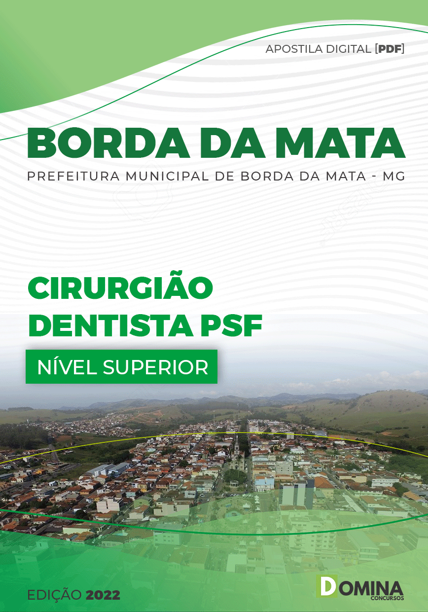 Apostila Pref Borda Mata MG 2022 Cirurgião Dentista PSF