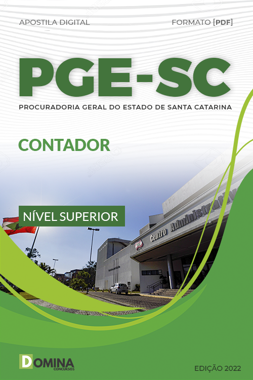 Apostila Digital Concurso Público PGE SC 2022 Contador