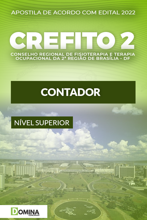 Apostila Digital Concurso CREFITO 2 2022 Contador