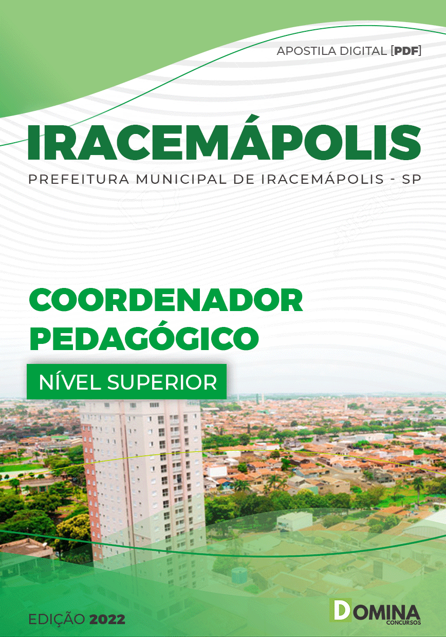 Apostila Pref Iracemápolis SP 2022 Coordenador Pedagogo