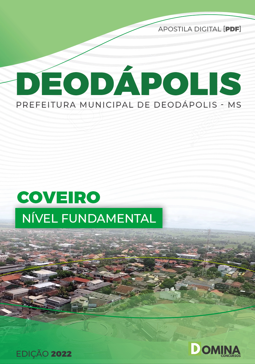 Apostila Concurso Pref Deodápolis MS 2022 Coveiro