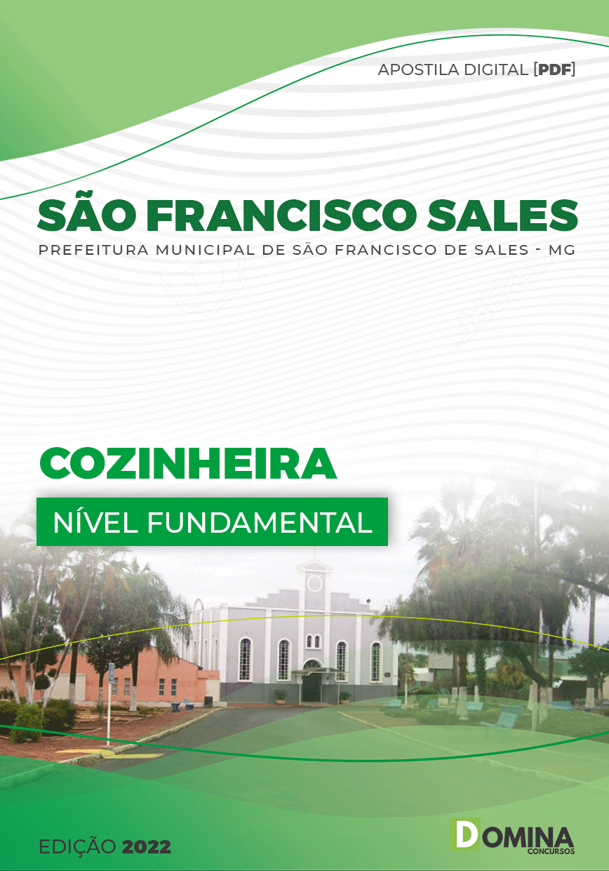Apostila Digital Pref São Francisco Sales MG 2022 Cozinheira