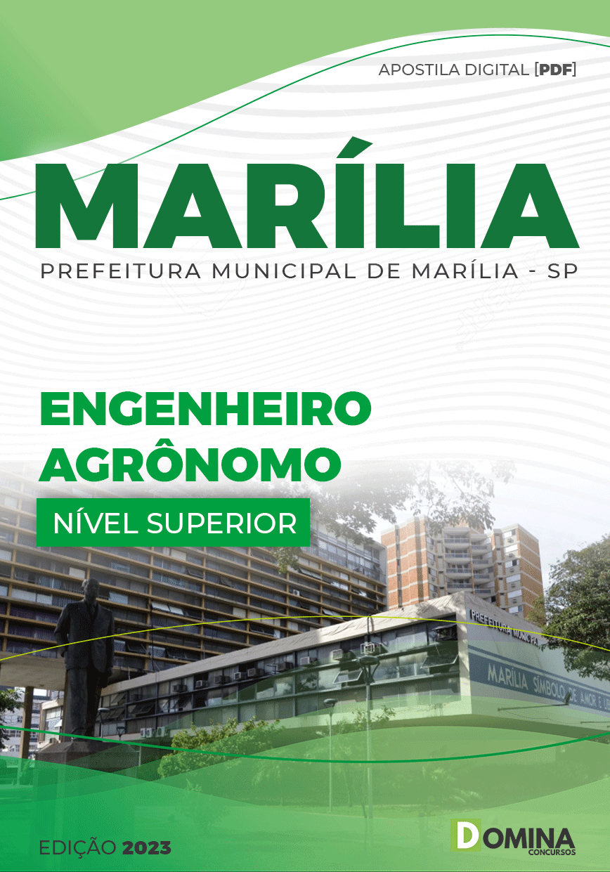 Apostila Concurso Pref Marília SP 2022 Engenheiro Agrônomo