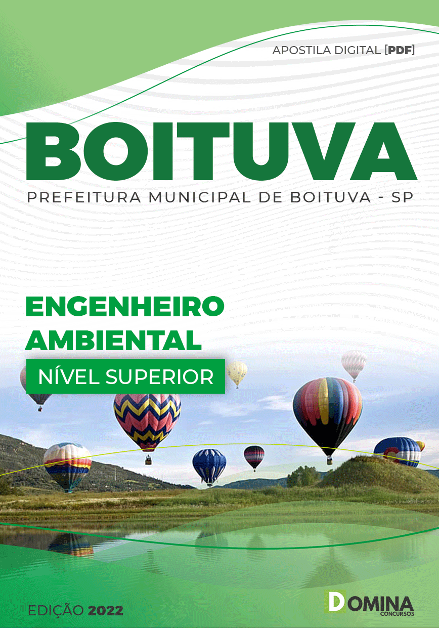 Apostila Concurso Pref Boituva SP 2022 Engenheiro Ambiental