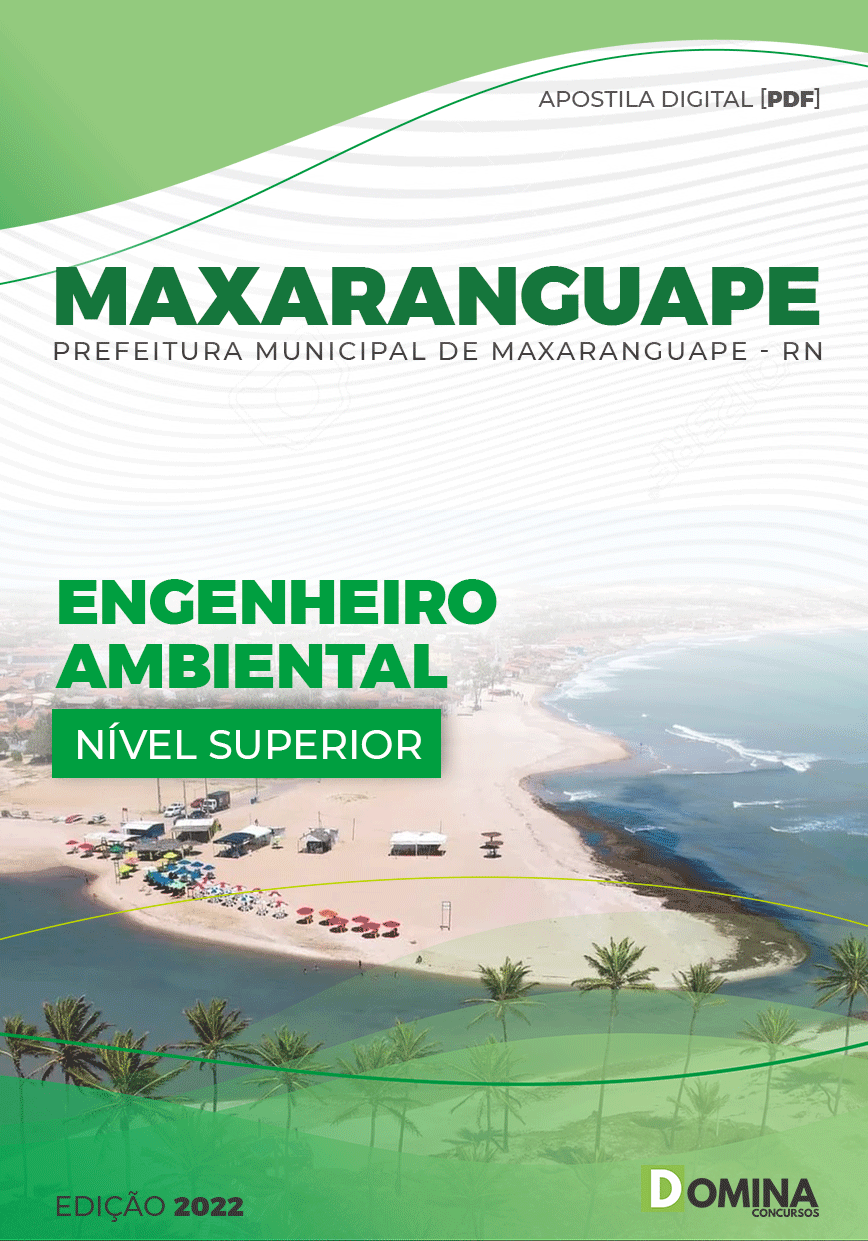 Apostila Digital Pref Maxaranguape RN 2022 Engenheiro Ambiental