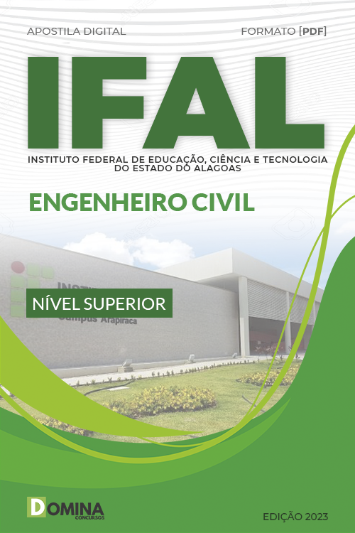 Apostila Digital Concurso Público IFAL 2023 Engenheiro Civil