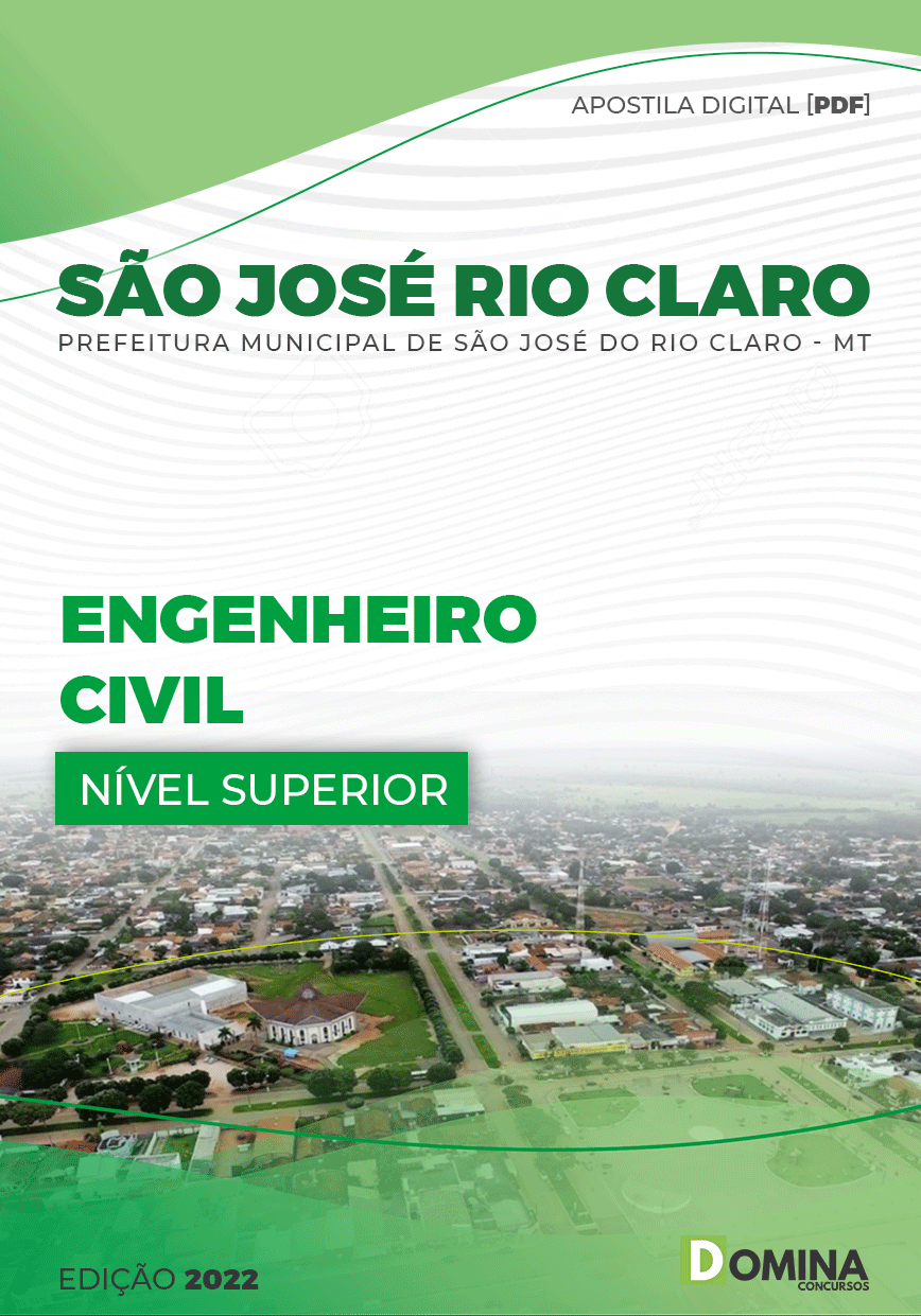 Apostila Pref São José Rio Claro MT 2022 Engenheiro Civil