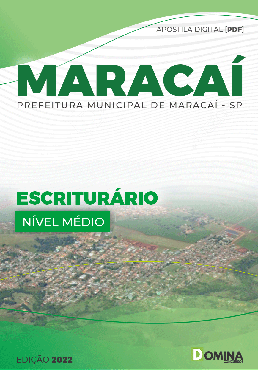 Apostila Concurso Pref Maracaí SP 2022 Escriturário
