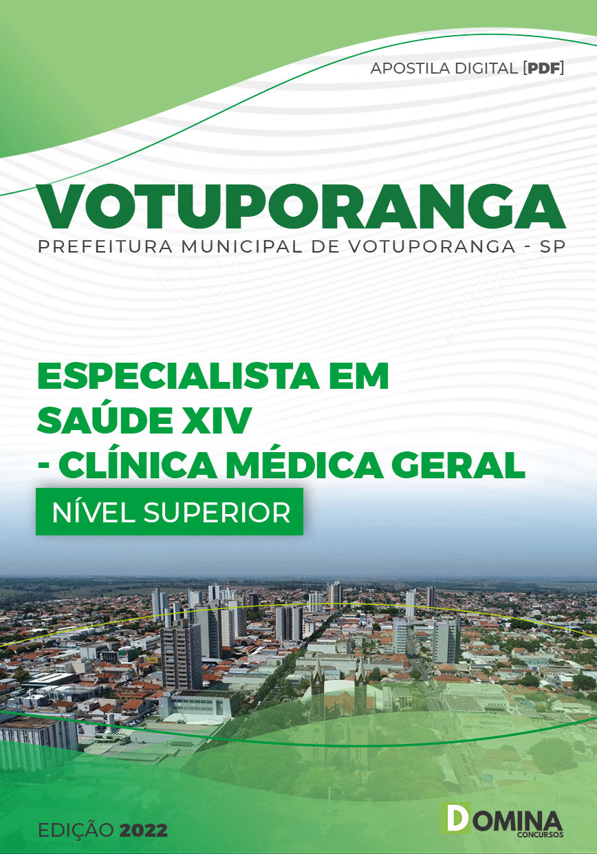 Apostila Pref Votuporanga SP 2022 Espec Saúde I Clínica Médica Geral