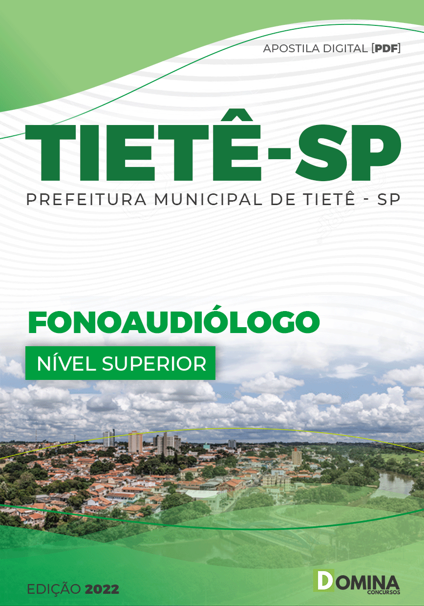 Apostila Concurso Pref TIETÊ SP 2022 Fonoaudiólgo