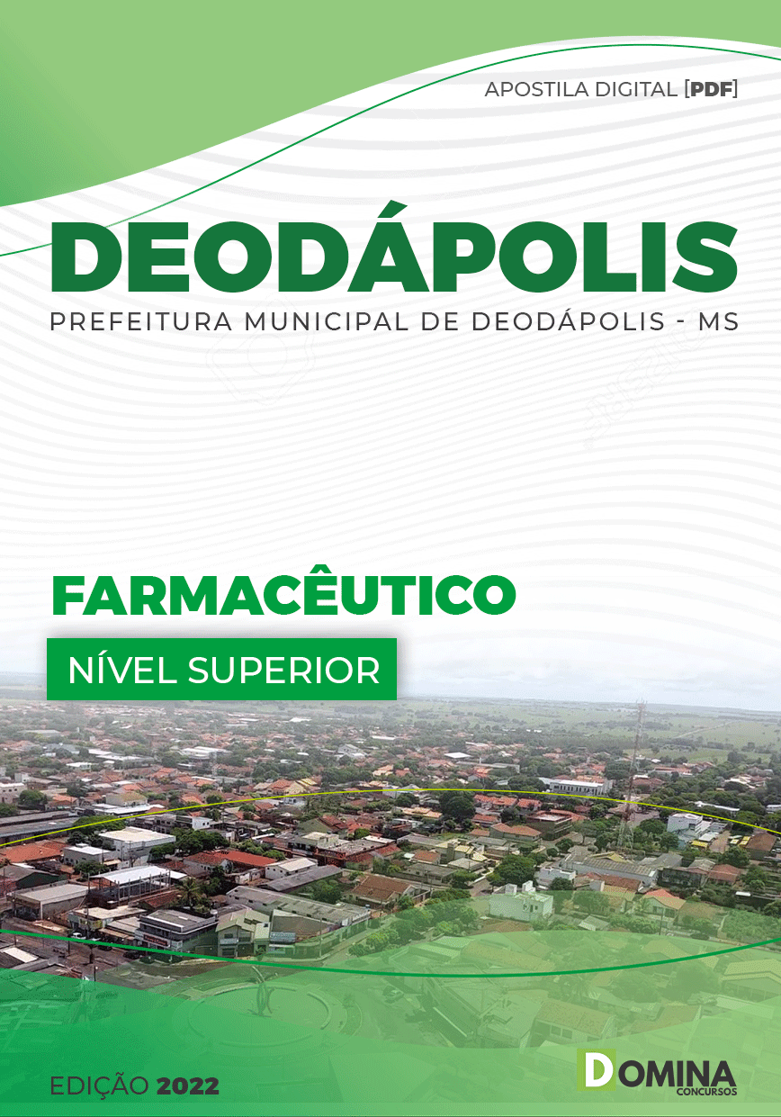 Apostila Concurso Pref Deodápolis MS 2022 Farmacêutico