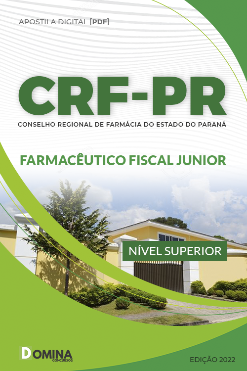 Apostila Digital CRF PR 2022 Farmacêutico Fiscal Junior