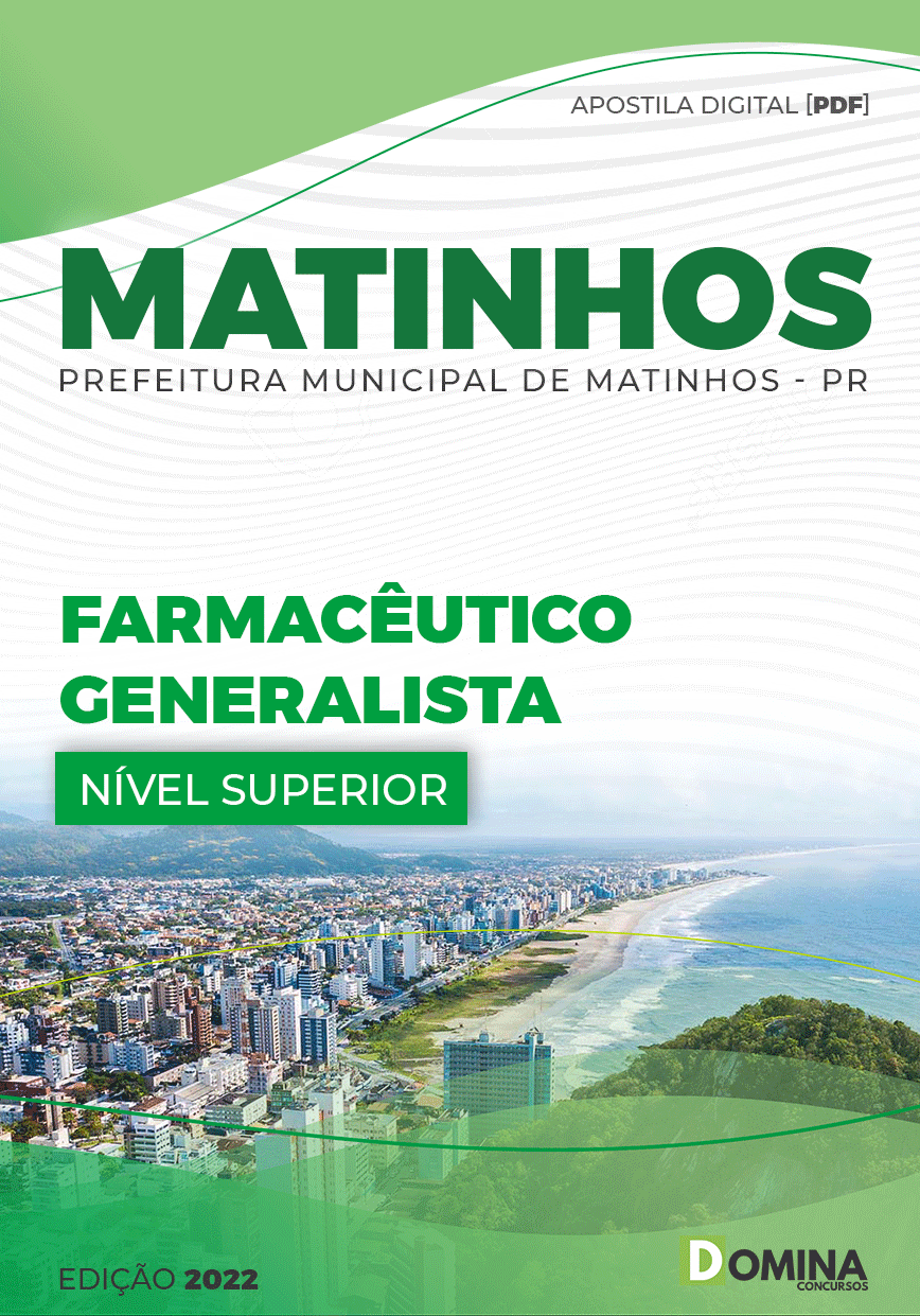 Apostila Concurso Pref Matinhos PR 2022 Farmacêutico