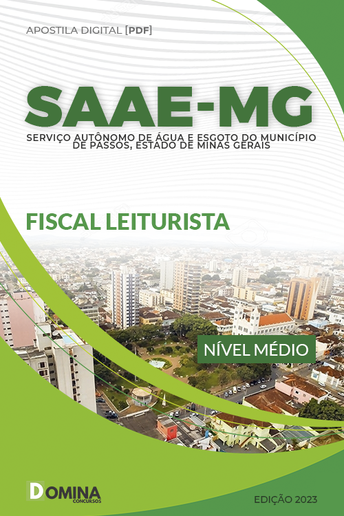 Apostila Concurso SAAE Passos MG 2023 Fiscal Leiturista