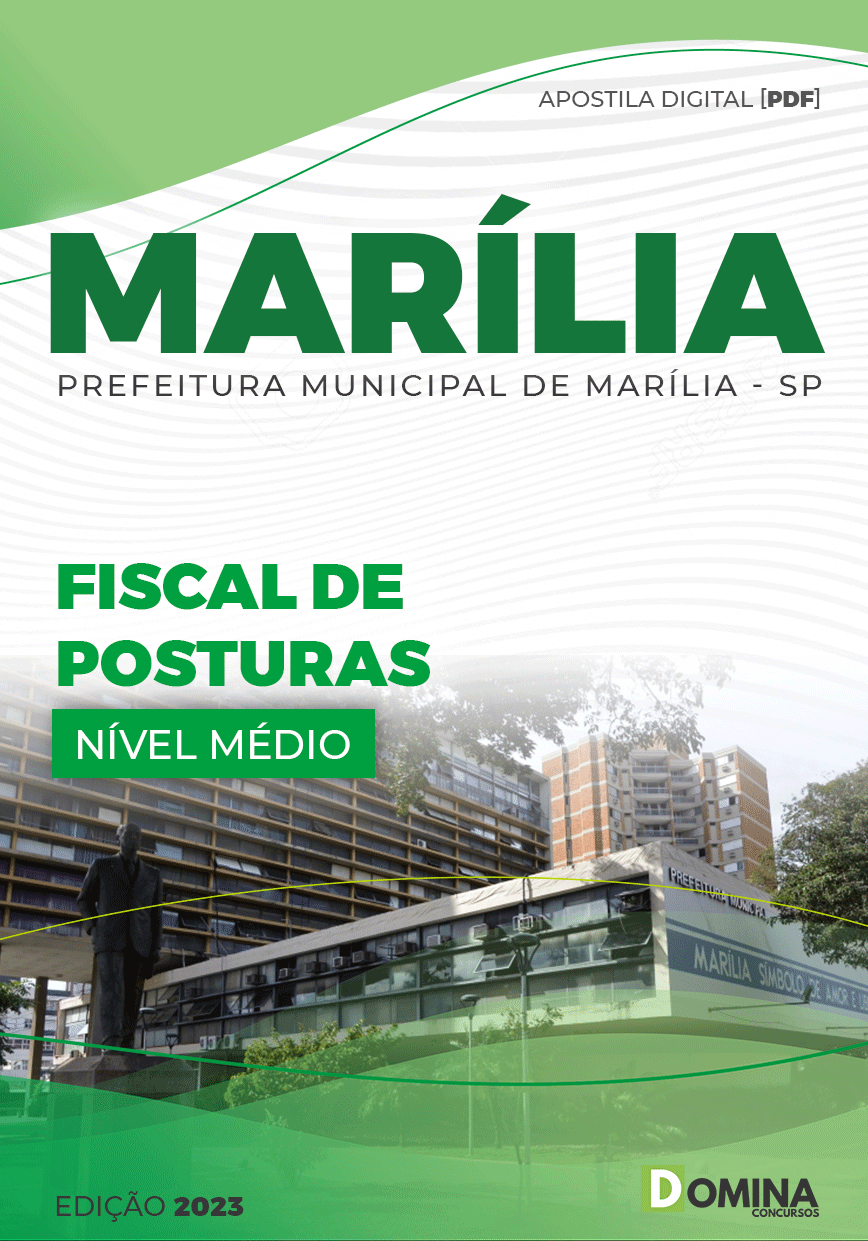 Apostila Concurso Pref Marília SP 2022 Fiscal Postura