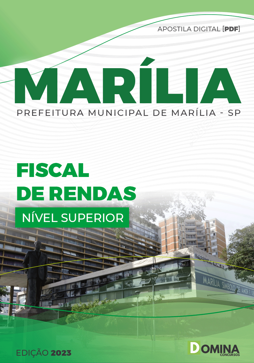 Apostila Concurso Pref Marília SP 2022 Fiscal Renda