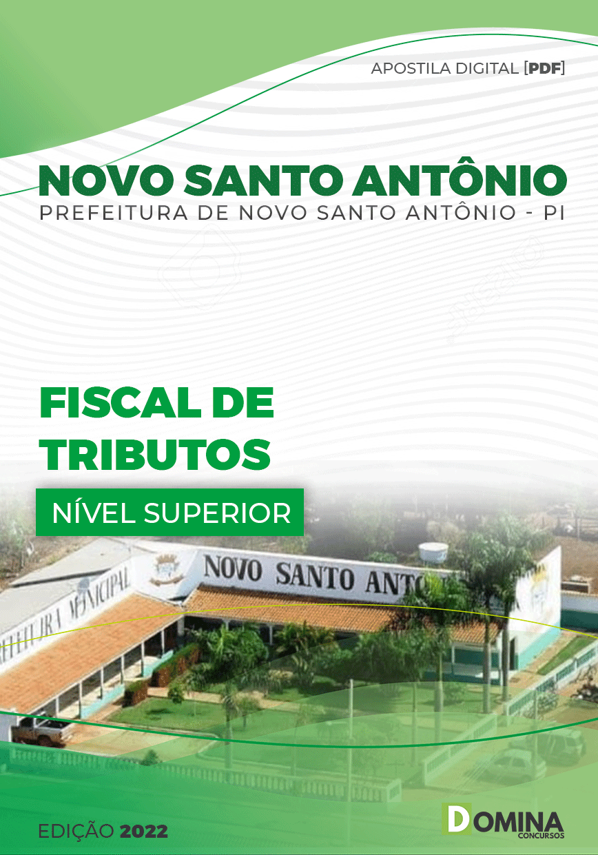 Apostila Pref Novo Santo Antonio PI 2022 Fiscal Tributos