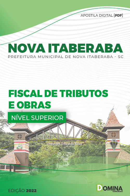 Apostila Pref Nova Itaberaba SC 2022 Fiscal Tributos Obras