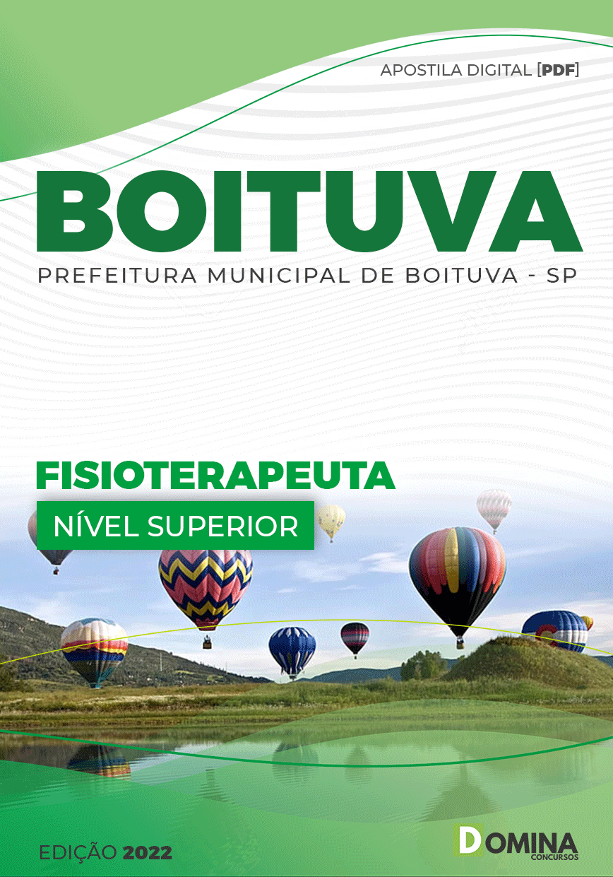 Apostila Digital Concurso Pref Boituva SP 2022 Fisioterapeuta