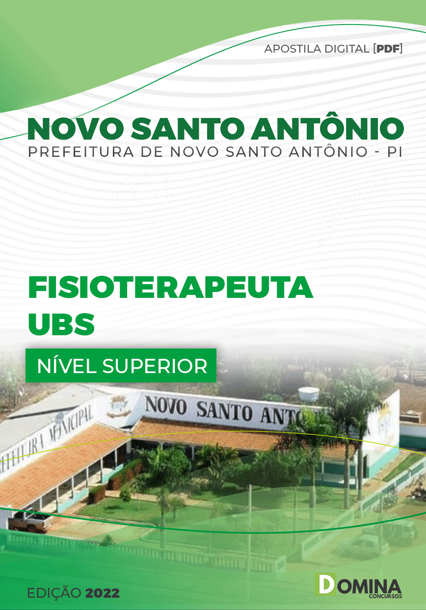 Apostila Pref Novo Santo Antonio PI 2022 Fisioterapeuta