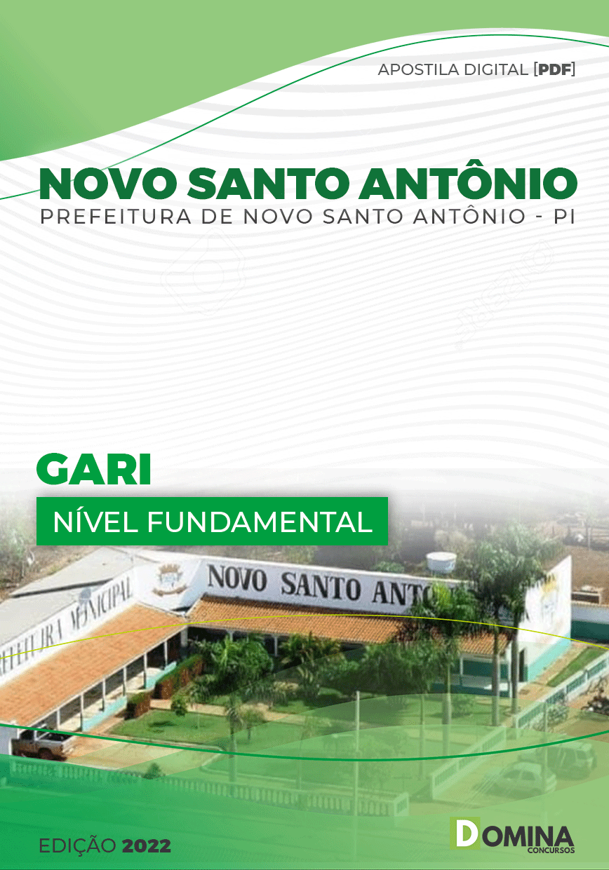 Apostila Digital Pref Novo Santo Antonio PI 2022 Gari