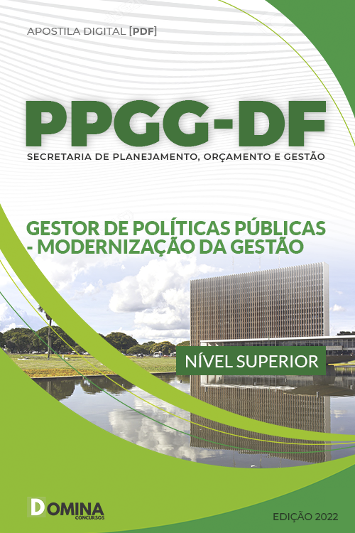 Apostila PPGG DF 2022 Analista Políticas Públicas Modernização Gestão