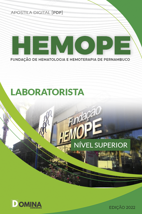 Apostila Digital Concurso HEMOPE 2022 Laboratorista
