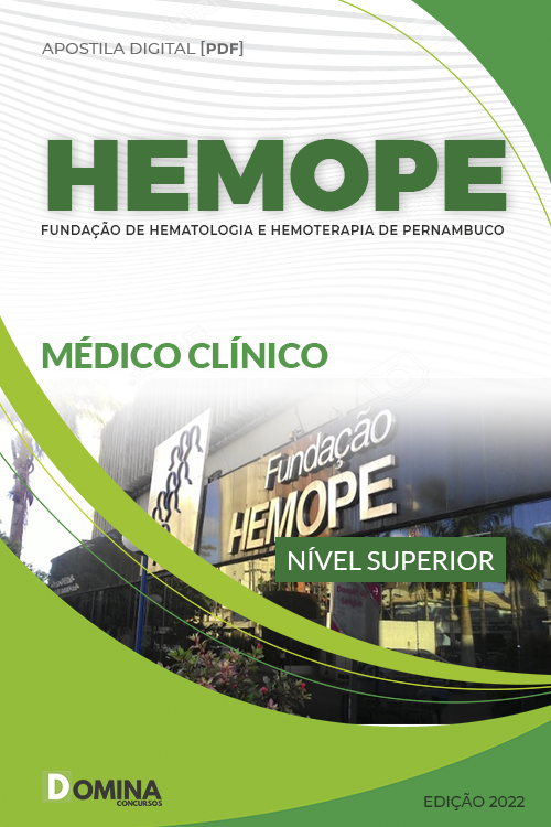 Apostila Digital Concurso HEMOPE 2022 Médico Clínico