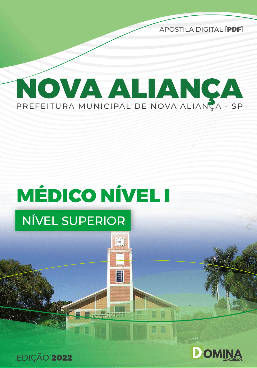 Apostila Digital Pref Nova Aliança SP 2022 Médico Nível I