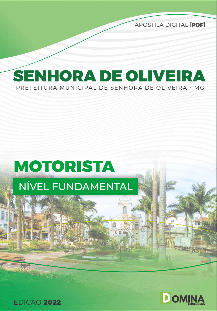 Apostila Digital Pref Senhora Oliveira MG 2022 Motorista