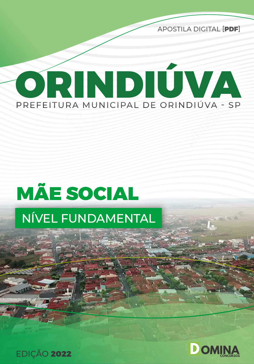 Apostila Concurso Pref Orindiúva SP 2022 Mãe Social