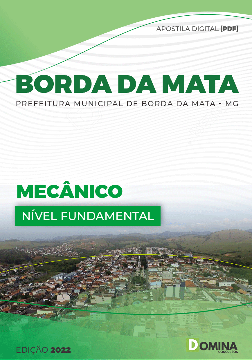 Apostila Concurso Pref Borda Mata MG 2022 Mecânico