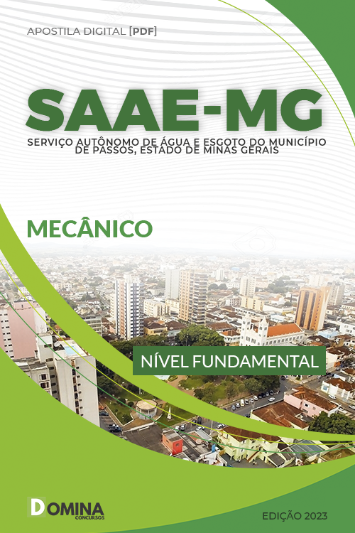 Apostila Digital Concurso SAAE Passos MG 2023 Mecânico