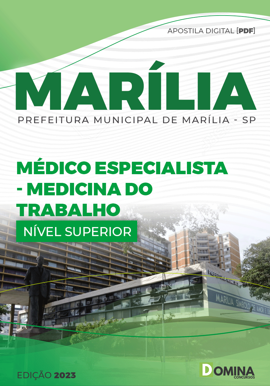 Apostila Concurso Pref Marília SP 2022 Médico Trabalho