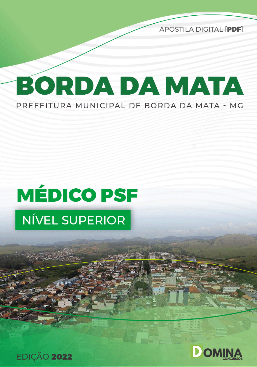 Apostila Digital Pref Borda Mata MG 2022 Médico PSF