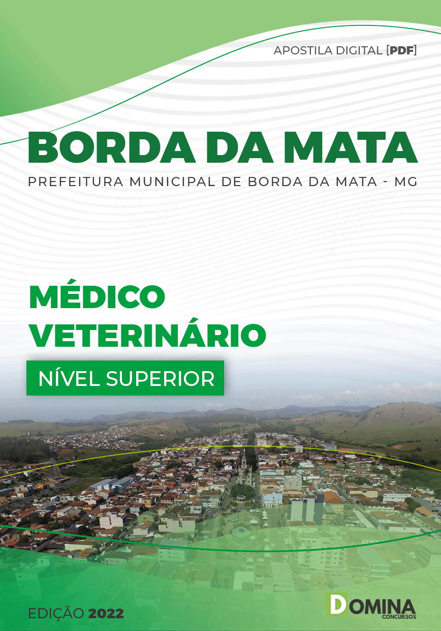 Apostila Digital Pref Borda Mata MG 2022 Médico Veterinário