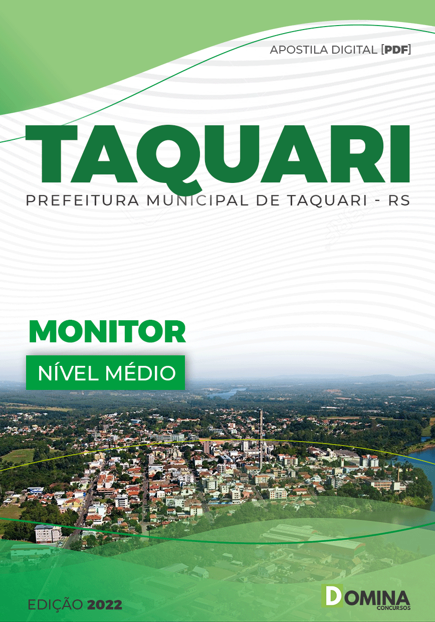Apostila Digital Concurso Pref Taquari RS 2022 Monitor